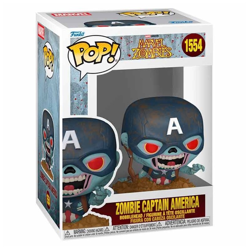 Figura POP Marvel - Marvel Zombies Capitan America