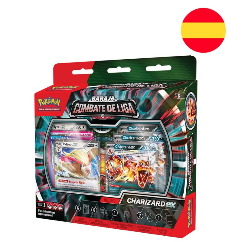Juego cartas coleccionables Charizard Pokemon español