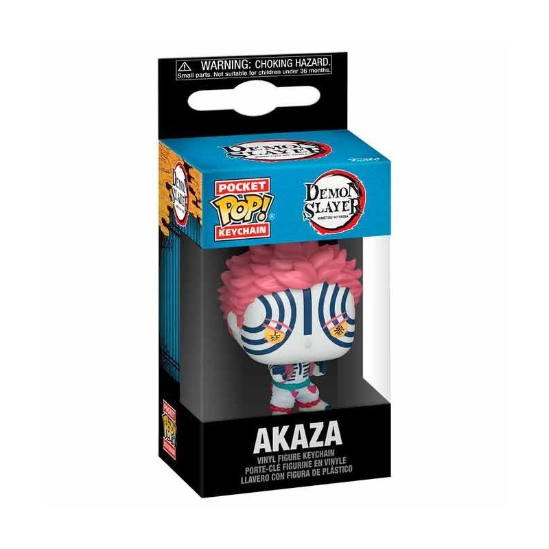 Llavero Pocket POP Keychain Demon Slayer Kimetsu no Yaiba Akaza