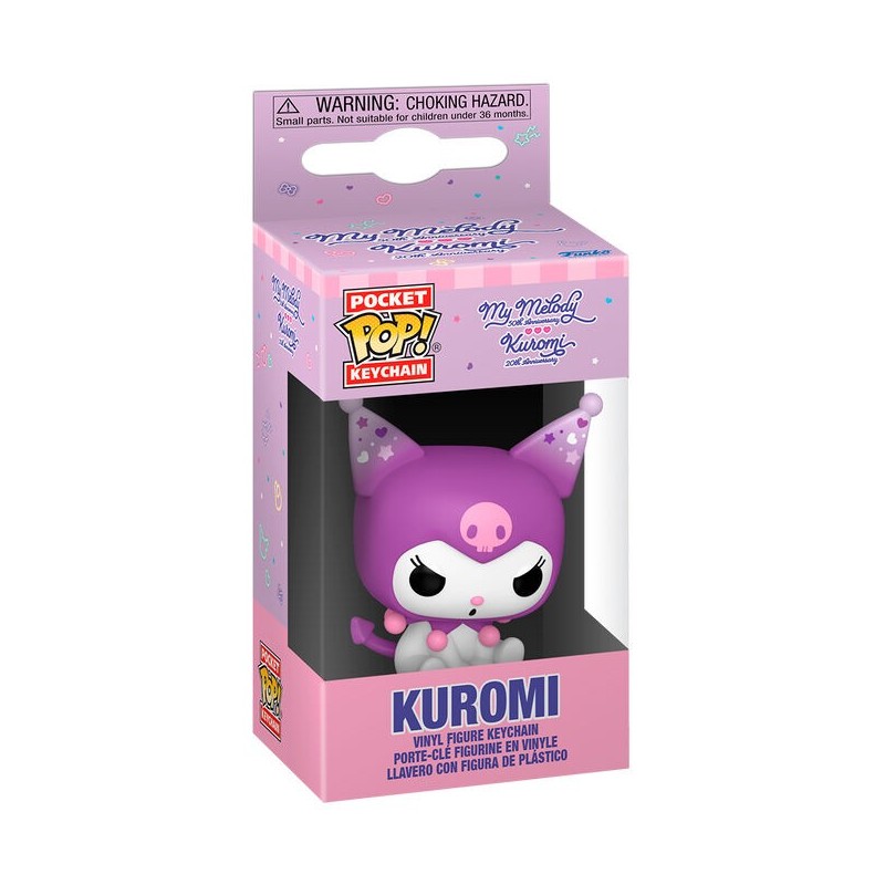 Llavero Pocket POP Hello Kitty 20th Anniversary Kuromi Grumpy