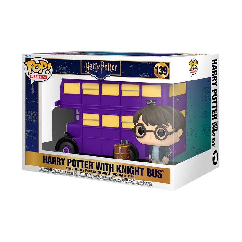 Figura POP Rides Super Deluxe Harry Potter - Harry Potter with Knight Bus