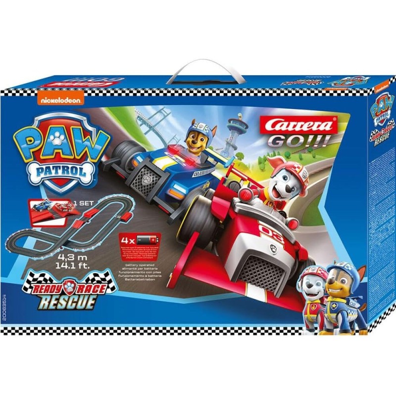 Circuito carreras Ready Race & Rescue Patrulla Canina Paw Patrol Carrera GO!!!
