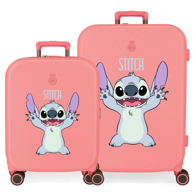 Set 2 maletas trolley ABS Playful Stitch Disney 55-70cm