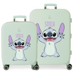 Set 2 maletas trolley ABS Playful Stitch Disney 55-70cm