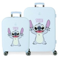 Set 2 maletas trolley ABS Playful Stitch Disney 55-70cm