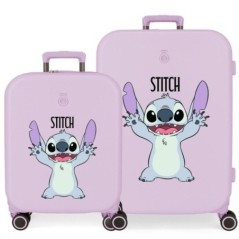Set 2 maletas trolley ABS Playful Stitch Disney 55-70cm