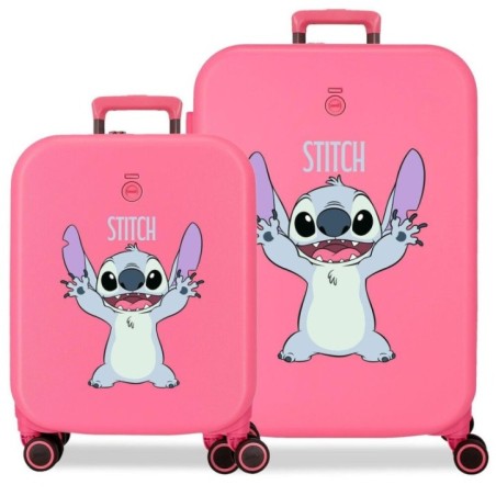 Set 2 maletas trolley ABS Playful Stitch Disney 55-70cm