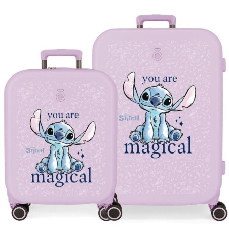 Set 2 maletas trolley ABS You Are Magical Stitch Disney 55-70cm