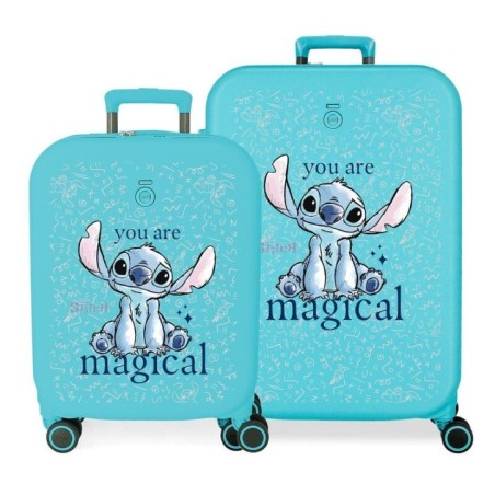 Set 2 maletas trolley ABS You Are Magical Stitch Disney 55-70cm