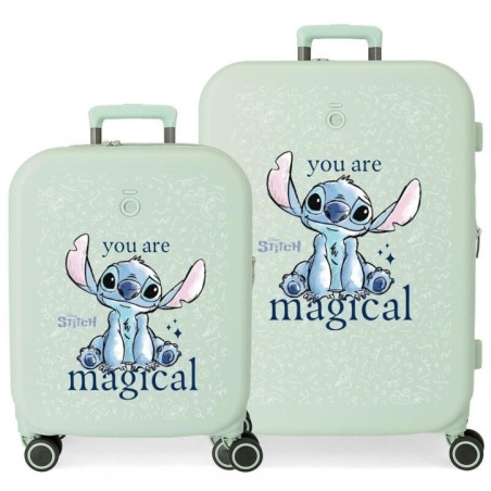 Set 2 maletas trolley ABS You Are Magical Stitch Disney 55-70cm