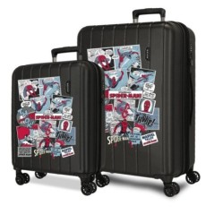 Set 2 maletas trolley ABS Comic Spiderman Marvel 55/65cm