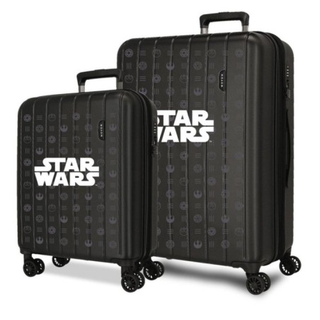 Set 2 maletas trolley ABS Black Star Wars 55/65cm