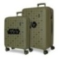 Set 2 maletas trolley ABS Green Star Wars 55/65cm