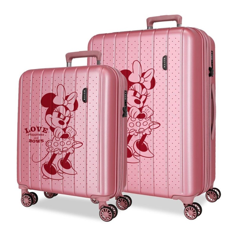 Set 2 maletas trolley ABS Love Minnie Disney 55/65cm
