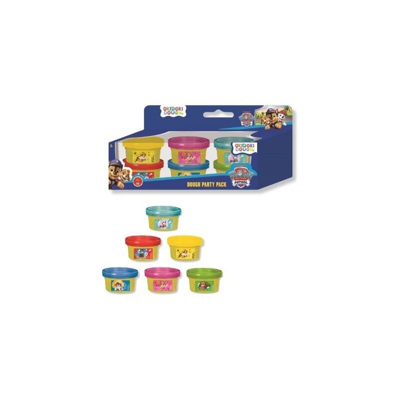 Blister 6 mini botes plastilina Patrulla Canina Paw Patrol