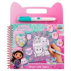 Libro magico pinta con agua La Casa de Muñecas de Gabby