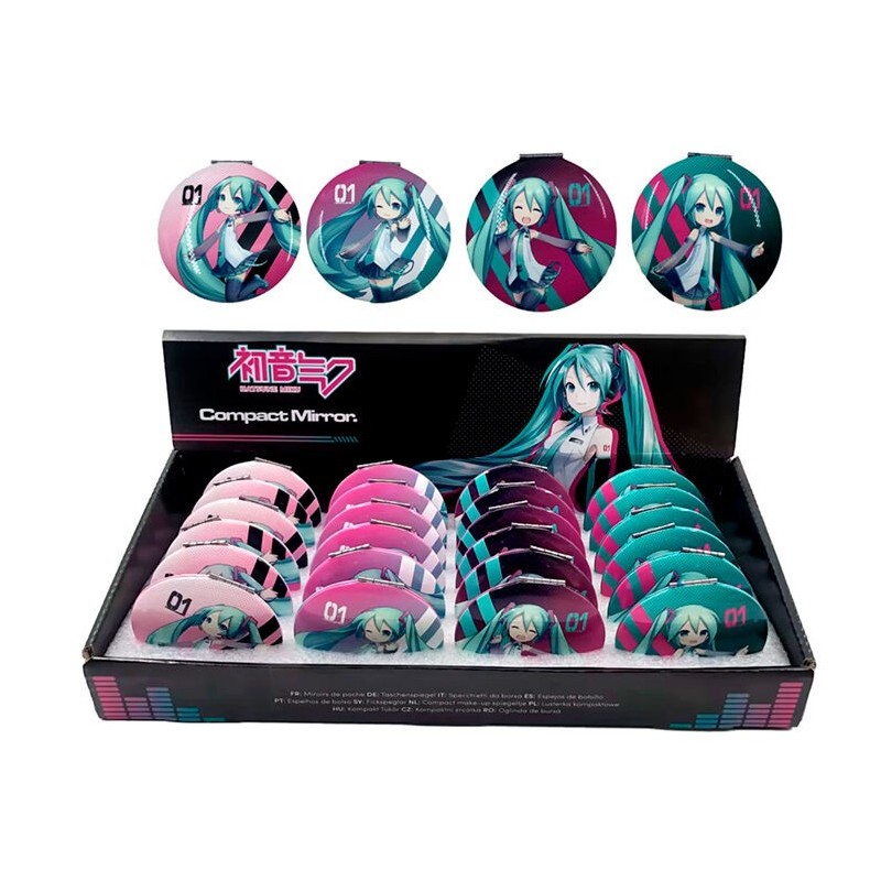 Espejo de bolsillo Hatsune Miku surtido