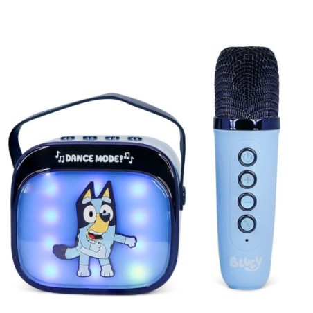 Altavoz y Micro Karaoke LED Bluey
