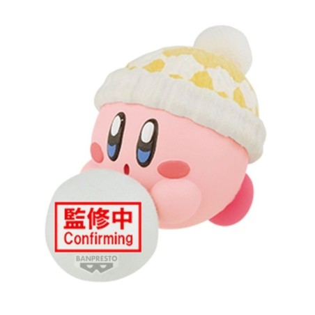 Figura Kirby Play in the Snow Fluffy Puffy Mine Kirby 4cm