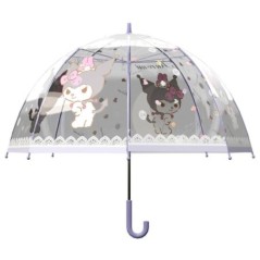 Paraguas burbuja manual Kuromi Hello Kitty 48cm