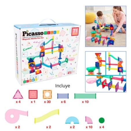 Circuito de canicas magnetico 71pzs