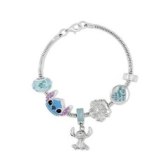 Pulsera charm Stitch Disney plata