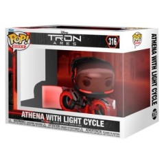 Figura POP Rides Disney Tron Ares Athena with Light Cycle