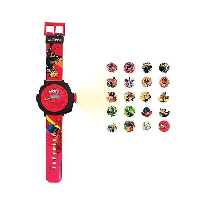 Reloj Digital proyecciones Prodigiosa Ladybug