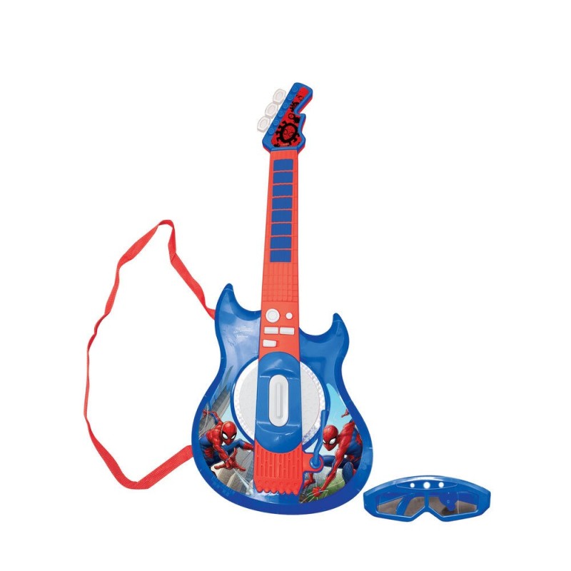 Guitarra Electronica con Microfono Spiderman Marvel