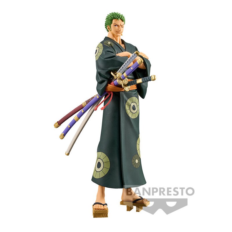 Figura Roronoa Zoro Wanokuni Yukata Grandline Series One Piece 17cm