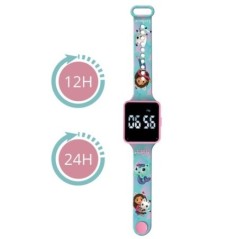 Reloj Digital LED La Casa de Muñecas de Gabby