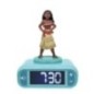 Reloj Despertador Luz Nocturna 3D Vaiana Moana Disney