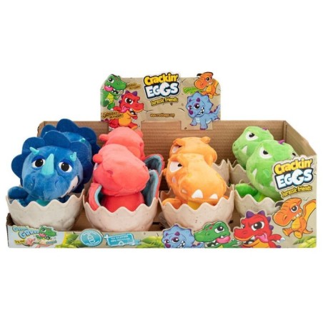 Peluche Mini Roaring Dino Jurassic Friends Cracking Eggs surtido 12