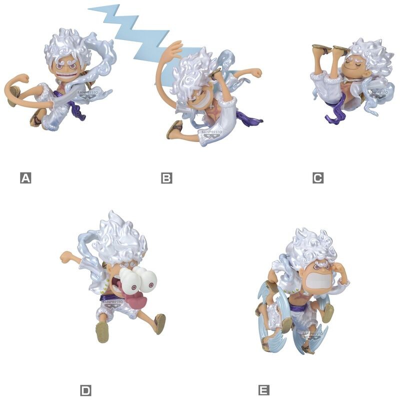 Figura World Collectable Monkey D Luffy Gear 5 One Piece 7cm