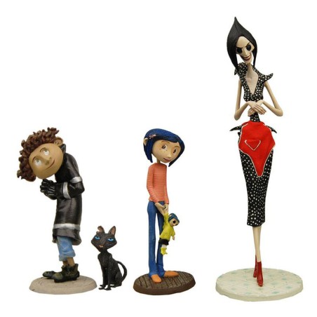 Blister 4 figuras Coraline 3-14cm