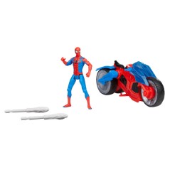 Figura Spiderman + Vehiculo Spiderman Marvel