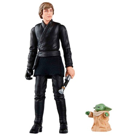 Figuras Luke Skywalker & Grogu El Libro de Boba Fett Star Wars 9,5cm