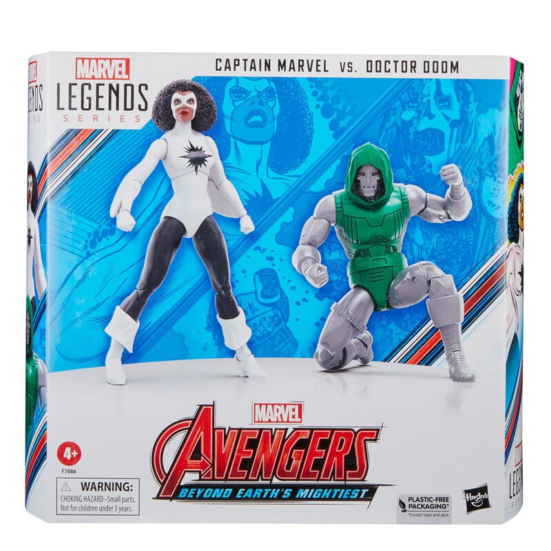 Figura Captain Marvel vs Doctor Doom Beyond Earths Mightiest Los Vegadores Avengers Marvel 15cm