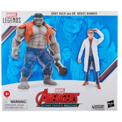 Figuras Gray Hulk & Dr. Bruce Banner Beyond Earths Mightiest Los Vengadores Avengers Marvel 15cm