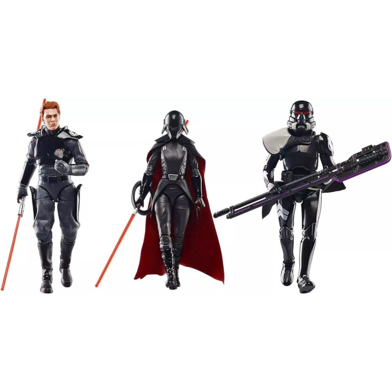 Blister 3 figuras Second Sister Cal Kestis Purge Trooper Fallem Order Star Wars Jedi 15cm