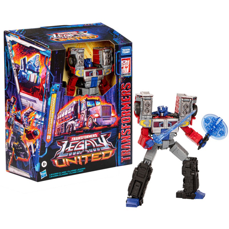 Figura Optimus Prime G2 Universe Laser Leader Class Legacy United Transformers 14cm