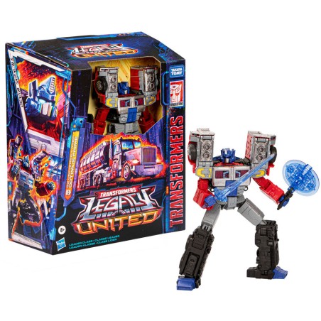 Figura Optimus Prime G2 Universe Laser Leader Class Legacy United Transformers 14cm