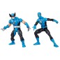 Blister 2 figuras Wolverine Spiderman Los 4 Fantasticos Marvel