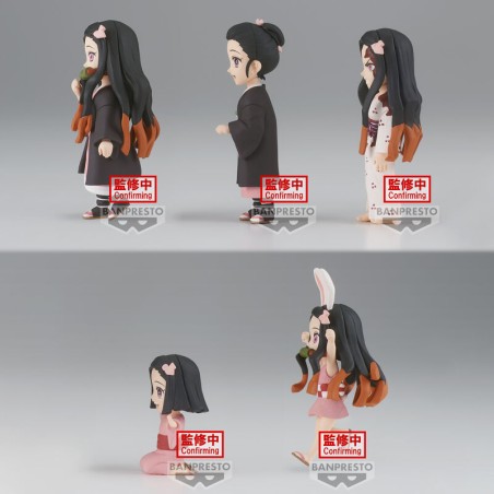 Pack 12 figuras Nezuko Kamado Word Collectable III Demon Slayer Kimetsu No Yaiba 7cm surtido
