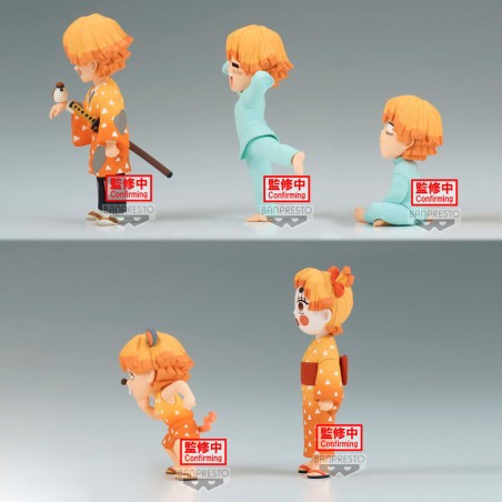 Pack 12 Figuras Zenitsu Agatsuma World Collectable Demon Slayer Kimetsu No Yaiba 7cm