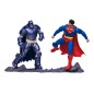 Figuras Superman + Armored Batman Multiverse DC Comics 18cm