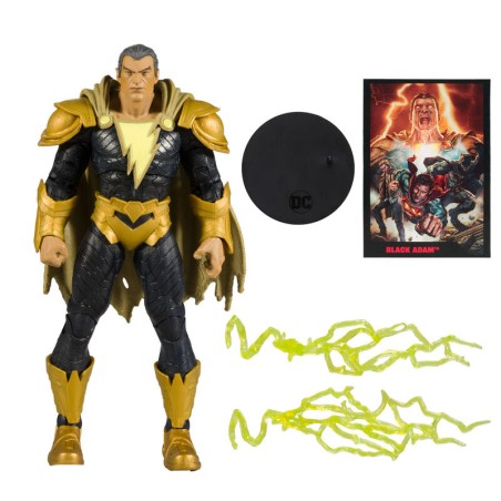 Figura Black Adam + Comic Black Adam DC Comics 17cm