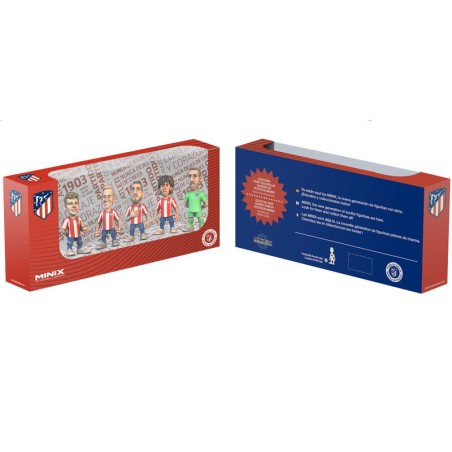 Blister 5 figuras Minix Atletico de Madrid 7cm