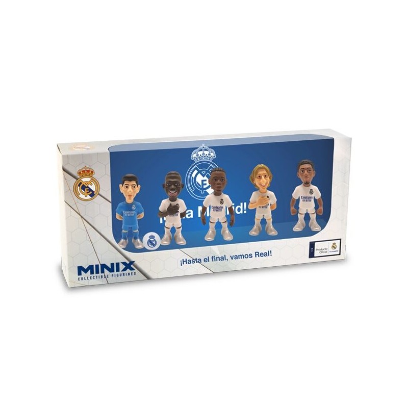 Blister 5 figuras Minix Real Madrid 7cm