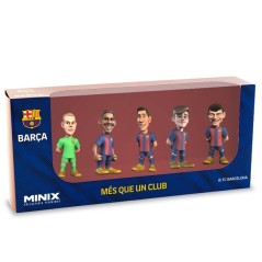 Blister 5 figuras Minix FC Barcelona 7cm